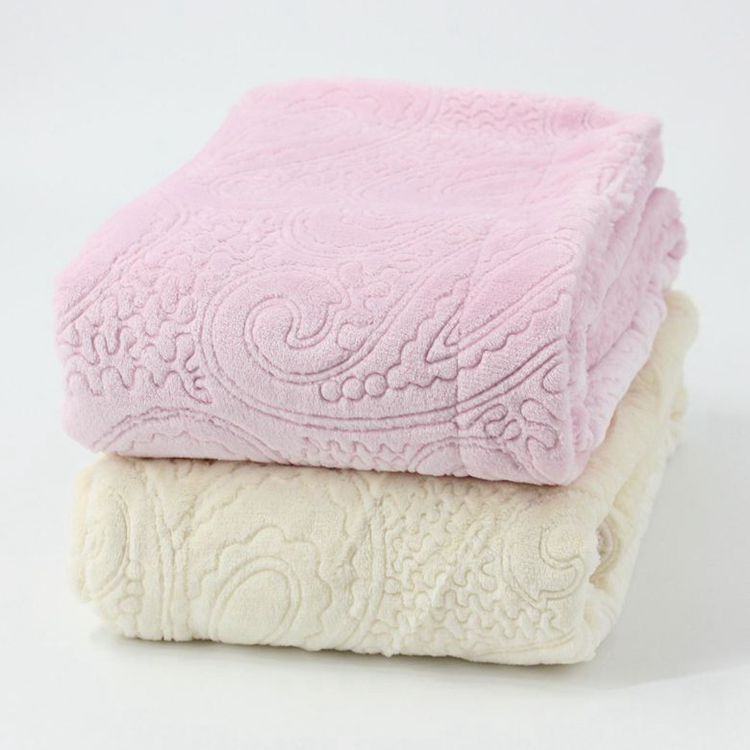 Ashlee Embossed Fleece Backed to Sherpa Decorative Baby Throw